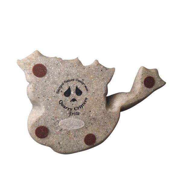 Quarry Critters Frita Frog 2000 Figurine Resin Stone Vintage Smile Sitting - Picture 6 of 10